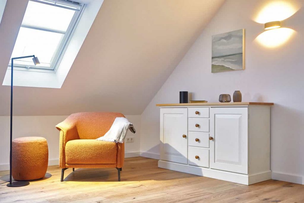 Ferienhaus Einrichtung Leseecke Butjapark